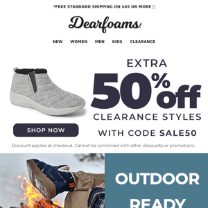 Outdoor Ready Styles 💙 + 50% off Clearance