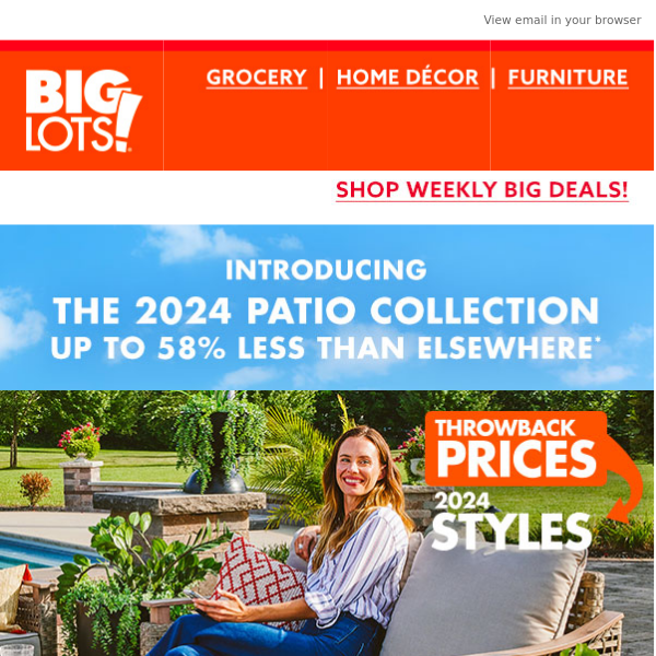 NEW 2024 patio collection right this way!