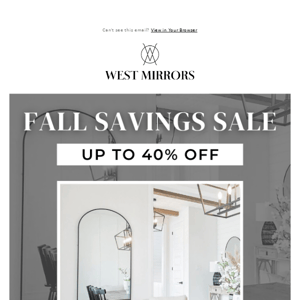 😱 Our Fall Savings Sale End Today!