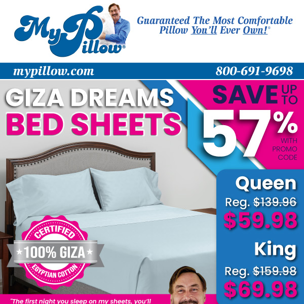 Our Best Giza Dreams Queen & King Sheets Price In History!