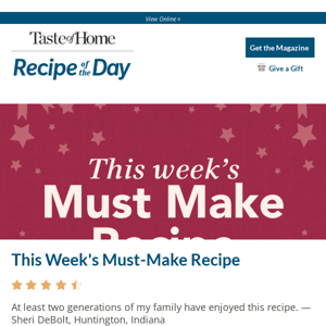 This Week's Must-Make Recipe