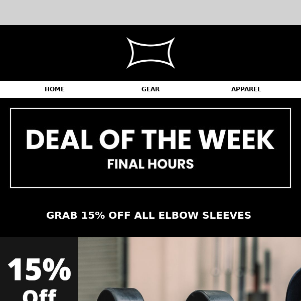 🌟DEAL OF THE WEEK | ENDS TODAY! 15% OFF ELBOW SLEEVES