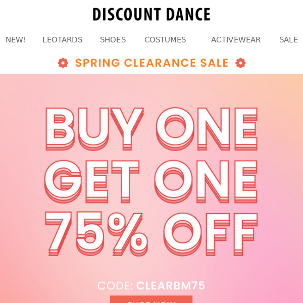 Spring Clearance Sale! Up to 75% off