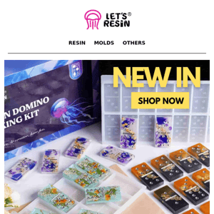 🤩 NEW IN | Resin Beginner Kits, Jewelry Pendant & Domino Molds