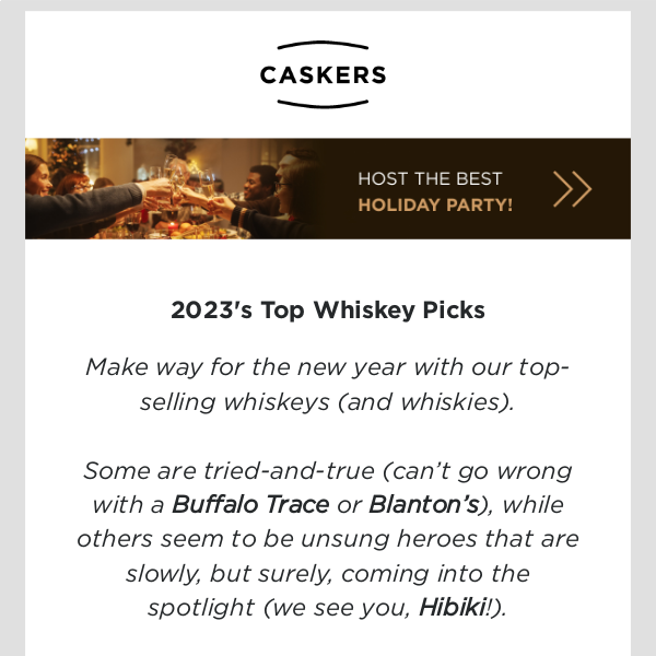 [BEST OF ‘23 🏆] Buffalo Trace, Crown Royal, Willett & more