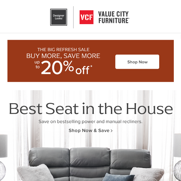 Bestselling. Recliners. On. Sale.