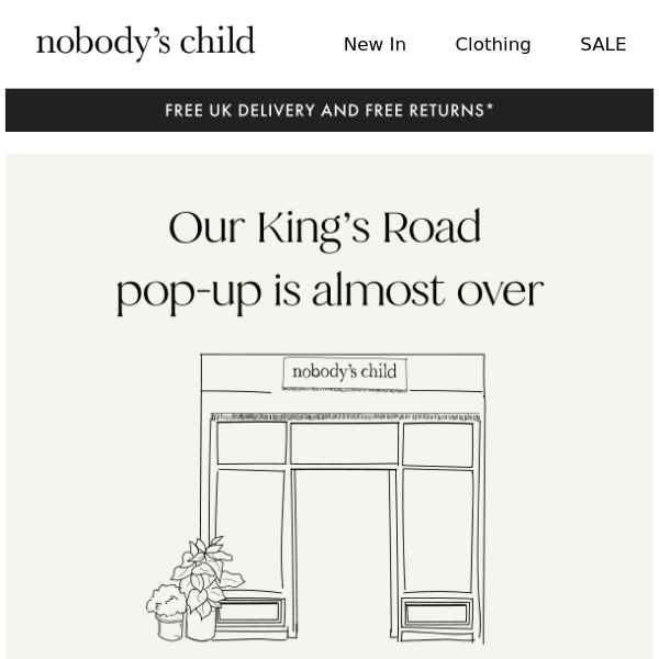 Our King’s Road pop-up is almost over 🎈