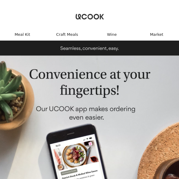 Download the UCOOK app today!