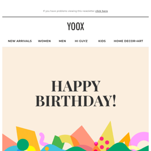 Yoox, it's your birthday!