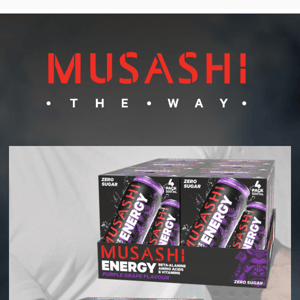 40% of Musashi Energy Drink 24packs