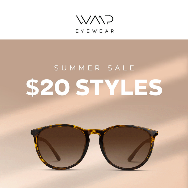 $20 SUMMER SALE IS LIVE