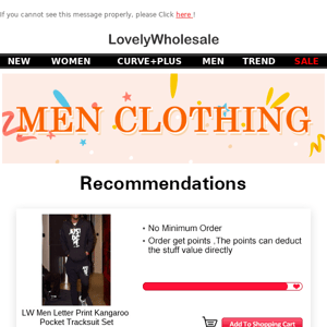 😉Are you looking for the men clothing?