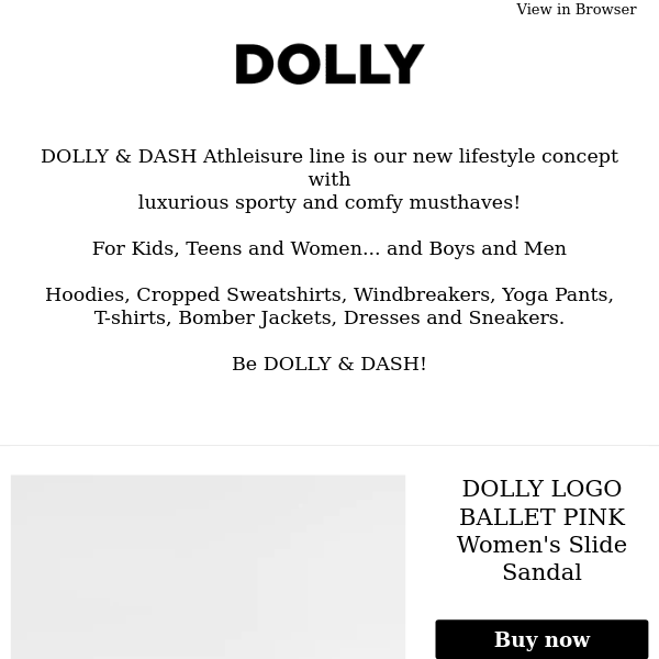 DOLLY LOGO BALLET PINK Women's Slide Sandal and more products you're sure to love