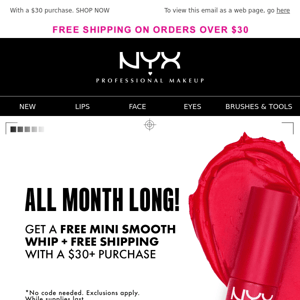 LIMITED TIME ONLY! GET A FREE MINI SMOOTH WHIP + FREE SHIPPING