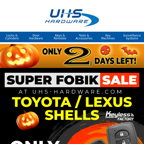 🎃$4.99 TOYOTA / LEXUS SHELLS - Super FOBIK Sale!