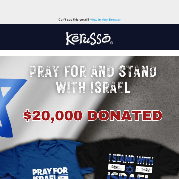 $20,000 Donated! See How You Are Helping Israel
