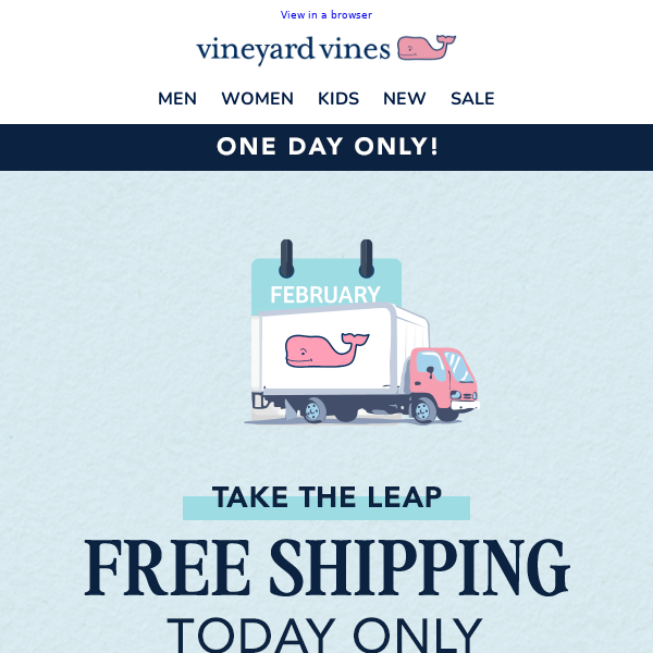 FREE SHIPPING Today Only