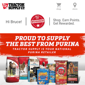 Tractor Supply is Your Purina Headquarters