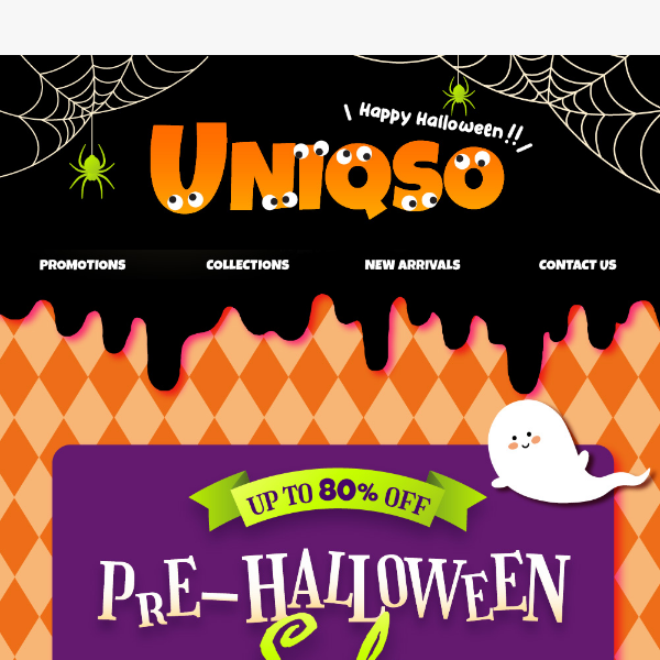 Unleash the Spooky Vibes with UNIQSO's Halloween Sale - Up to 80% Off!