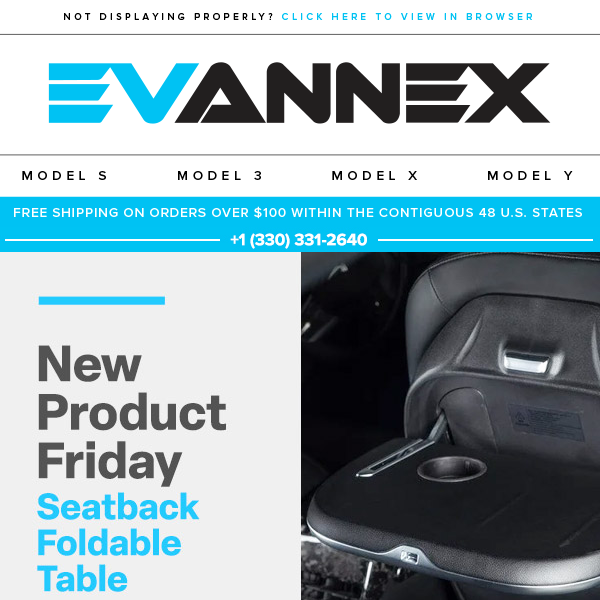 EVANNEX Seatback Foldable Table with Wireless Charging for Tesla Model –  EVANNEX Aftermarket Tesla Accessories