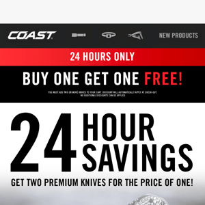 24-Hour Savings: Limited Edition Cutting Tool BOGO