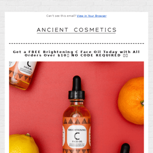 FREE Brightening C Face Oil Today 🍊🍋