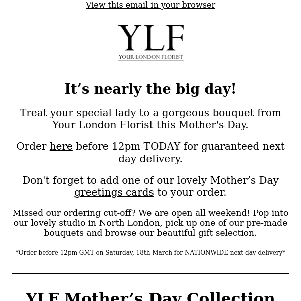 MOTHER'S DAY FINAL REMINDER