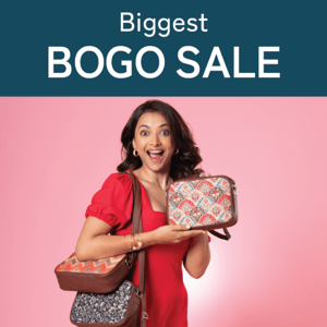Biggest BOGO Sale -  Double the Style, Half the Price!