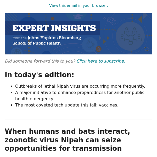 What you need to know about Nipah virus