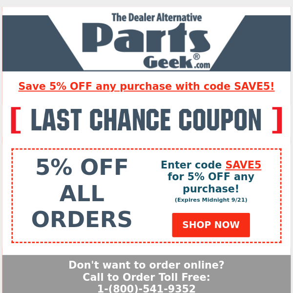 30 Off Parts Geek COUPON CODES → (5 ACTIVE) Oct 2022