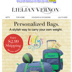 Kids' Luggage Ships for $2.99