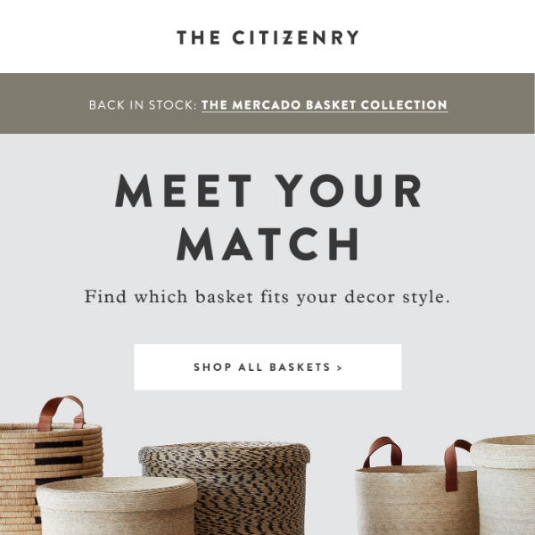 Mercado Storage Baskets Square | Medium | Natural - The Citizenry