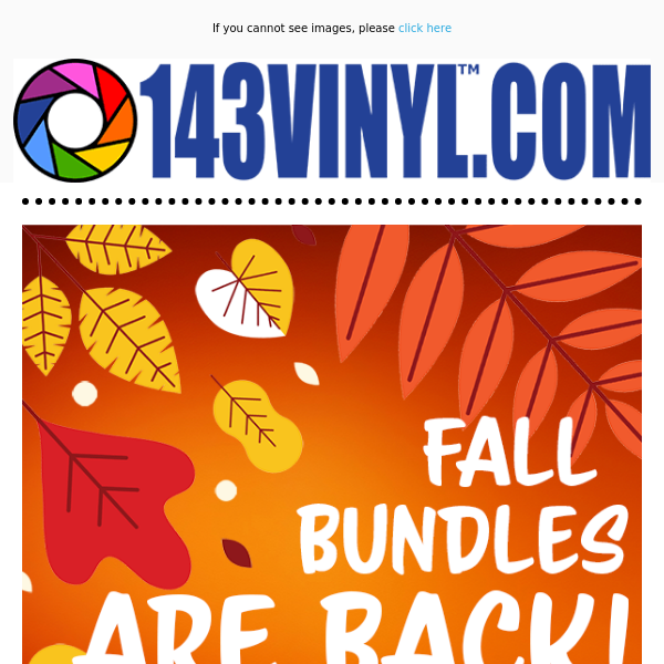 Fall Bundles are BACK! 🍂