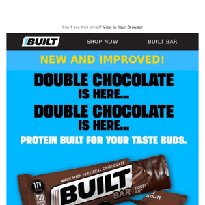 It’s Here: NEW & Improved Double Chocolate