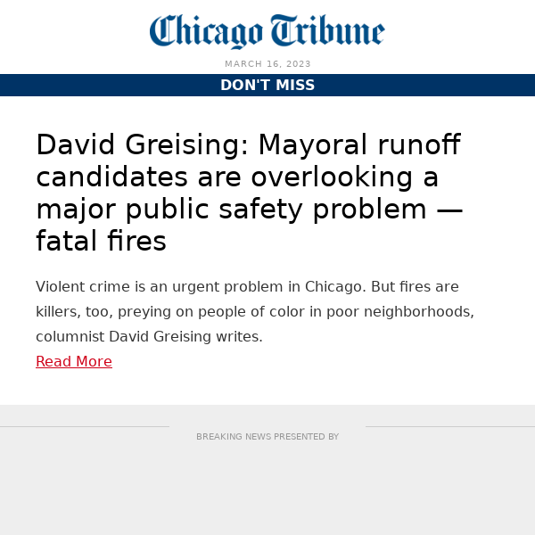 Mayoral runoff candidates are overlooking a major public safety problem — fatal fires