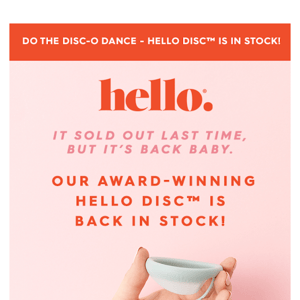 Back in Stock! Hello Disc™ 🕺