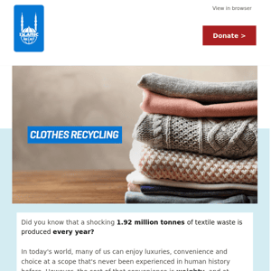 Donate Your Unwanted Clothes