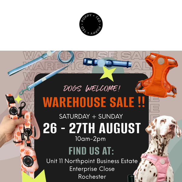 👀 Coming to see us? TOMORROW at our warehouse SALE! 🤩