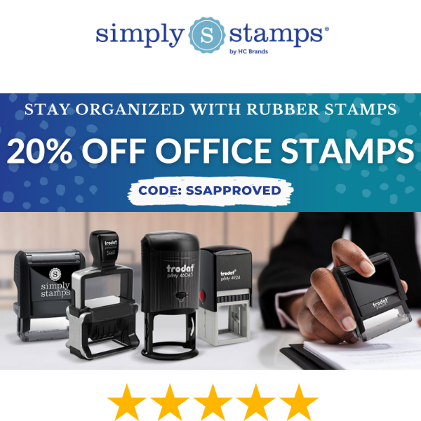 ⚡Super Savings on Office Stamps!