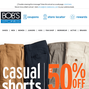 💥 Casual Shorts Up to 50% OFF 💥