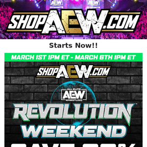 Revolution Weekend Sale Begins Now!