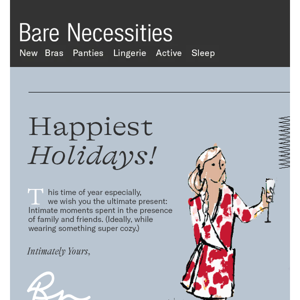 ✨ Happiest Holidays! Intimately Yours, Bare Necessities ❤️