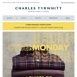 Cyber Monday STARTS NOW!