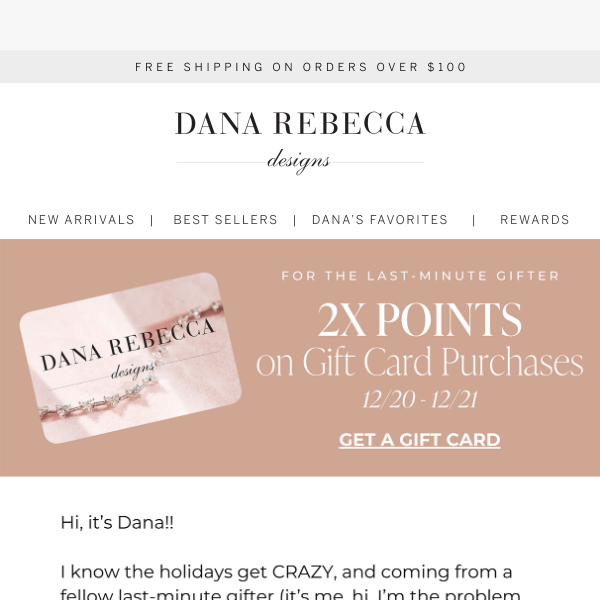 2X POINTS on Gift Cards