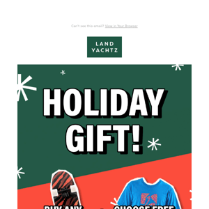 Holiday Gift - FREE Apparel 🎄