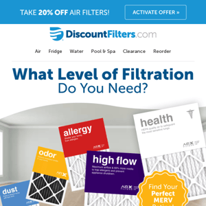 What Filtration Level do you NEED in Your Home?