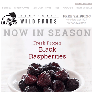 IN SEASON: Black Raspberries, Wild Blackberries & Idaho Huckleberries