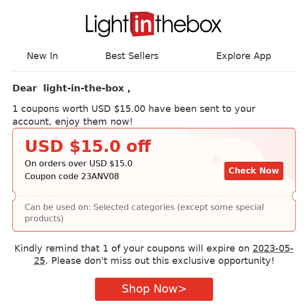 Light In The Box - Latest Emails, Sales & Deals
