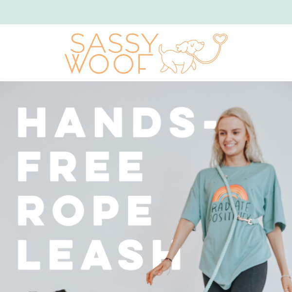 NEW 8 foot hands free rope leashes! 🙌