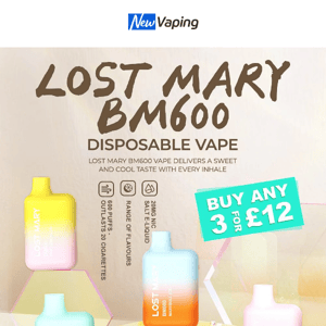 15% OFF ALL Products (except disposables)!10 Elux Bar 600 for £35, 3 Lost Mary BM600 for £12, £3.5 Elf Bar NC600, £2.13 Bar juice 5000 Nic Salt, £15.3 Elf Bar FB1000